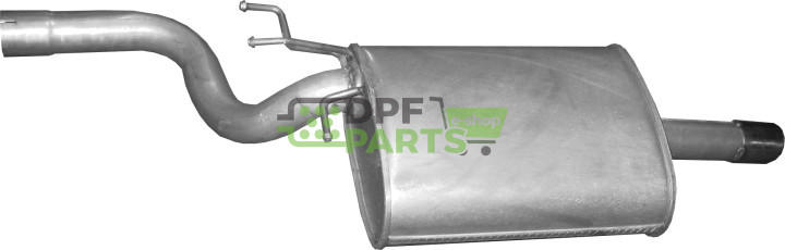 Koncový tlumič výfuku BMW 520i/523i, Polmo 03.33 A, OE 18101436535