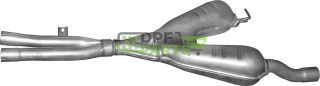 Střední tlumič výfuku BMW 520i/525i/530i, Polmo 03.36 A, OE 18107504979