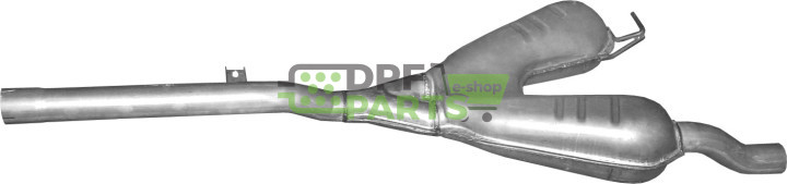 Střední tlumič výfuku BMW 520i/523i, Polmo 03.37 A, OE 18101437524 18301427028