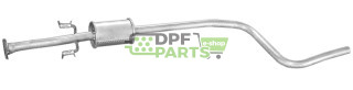 Střední tlumič výfuku Daewoo Matiz 0.8 98-00, Polmo 05.19 A, OE 96318316