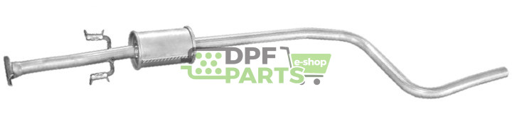 Střední tlumič výfuku Daewoo Matiz 0.8 98-00, Polmo 05.19 A, OE 96318316