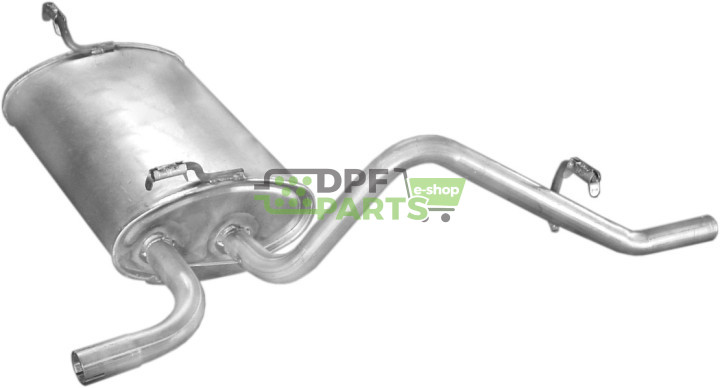 Koncový tlumič výfuku Daewoo Matiz 0.8 98-00, Polmo 05.20 A, OE 96318319 96323045