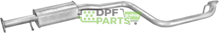Střední tlumič výfuku Daewoo Leganza 2.0 97-02, Polmo 05.21 A, OE 96181351 96310920