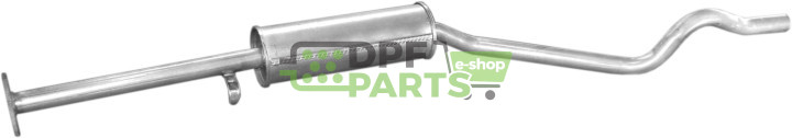 Střední tlumič výfuku Daewoo Nexia 1.5 bez katalyzátoru 95 -99, Polmo 05.26 A, OE 96143650