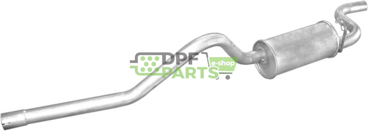 Koncový tlumič výfuku Ford Transit 86-91.6/2.0 80-120, Polmo 08.329 A, OE 1653034 5022836 5028007 6157891 6180767 6184802