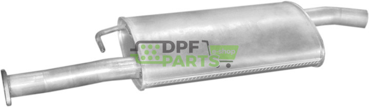 Střední tlumič výfuku Ford Transit 80-100S-120-150S  94-00, Polmo 08.334 A, OE 1013124 1019675 7167023