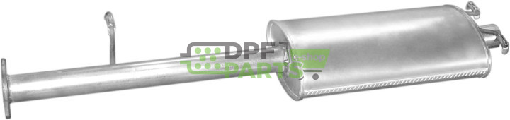 Střední tlumič výfuku Ford Transit 94-96 2.5TD 80-120, Polmo 08.339 A, OE 1019681 1072023 7127237 7389449