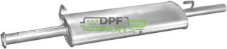 Střední tlumič výfuku Ford Transit 91-94 2.5TD 80-120, Polmo 08.343 A, OE 6646728 6808683
