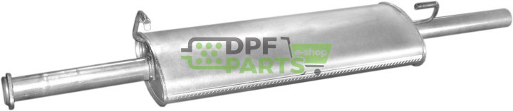 Střední tlumič výfuku Ford Transit 91-94 2.5TD 80-120, Polmo 08.343 A, OE 6646728 6808683