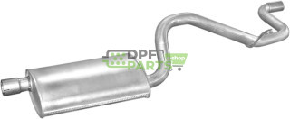 Koncový tlumič výfuku Ford Transit 94-96 2.5TD SWB 2835, Polmo 08.344 A, OE 1013131 1019691 7228746