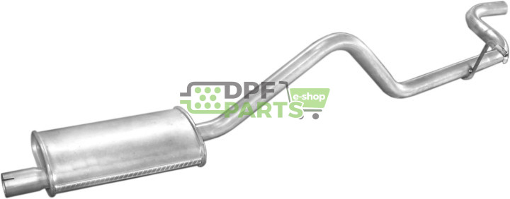 Koncový tlumič výfuku Ford Transit 91-94 2.0 80-120/130-190A/100L, Polmo 08.368 A, OE 1019699 6646733