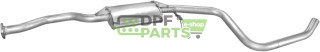 Střední tlumič výfuku Ford Escort 1.4  1.6 kat.  90-92, Polmo 08.371 A, OE 6559199 6638222 6812201 7180943