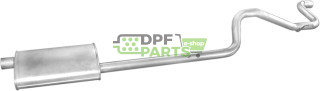 Koncový tlumič výfuku Ford Transit 2.5D 94-96, Polmo 08.378 A, OE 1013126 1013128 1019688 1072038 7228741 7228743