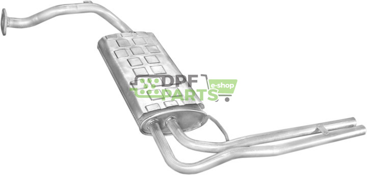 Koncový tlumič výfuku Honda Civic 87-91 1.6/1.6i SDN kat, Polmo 09.113 A, OE 18307-SH1-506 18307-SH4-307 18307-SH4-E21 18307-SH4