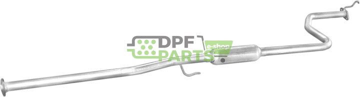 Střední tlumič výfuku Honda Civic 96- 1.5i/1.6i VTEC 5D/96-98 1.6i Coupe, Polmo 09.115 A, OE 18220-S01-E11 18220-S04-E11