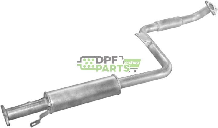 Střední tlumič výfuku Mitsubishi Galant 90-92 2.0GTi 16V, Polmo 14.56 A, OE MB687066