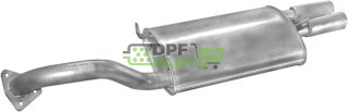 Koncový tlumič výfuku Mitsubishi Galant 90-92 2,0i 16V HB/SDN, Polmo 14.57 A, OE MB612427 MB687525