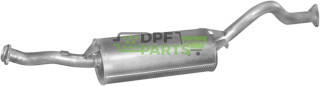 Koncový tlumič výfuku Mitsubishi Pajero 2.8 TDi LWB 94-00, Polmo 14.96 A, OE MR 187151 MR 204857 MR 312481 MR 323225 XR 323225