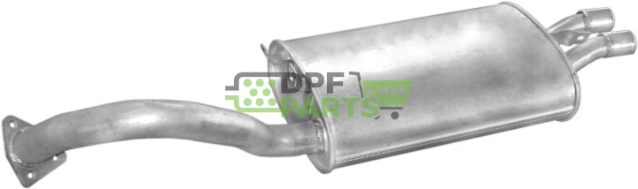 Koncový tlumič výfuku Mitsubishi Sigma 3.0i sedan  04.91-97, Polmo 14.98 A, OE MB857616 MB890680