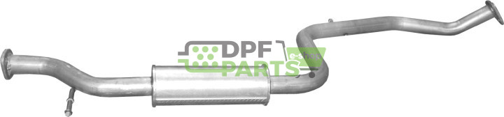 Střední tlumič výfuku Mitsubishi Space Star 1.3i 03-04 , 1.6i-16V  01-04 , 1.8i 02-05, Polmo 14.101 A, OE MR 464956