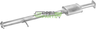 Střední tlumič výfuku Mitsubishi L200 2.5D 4x4 92-97  2.5TD 4x4 92-97, Polmo 14.117 A, OE MB890533