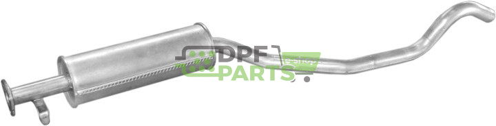 Střední tlumič výfuku Opel Vectra 1.6 kat  88-95, Polmo 17.43 A, OE 5852864 852874 90265503