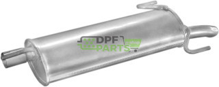 Koncový tlumič výfuku Opel Astra 1.4i 16V kat 96-98, Polmo 17.49 A, OE 5852028 5852909 5852951 90528865 90531939 90573807