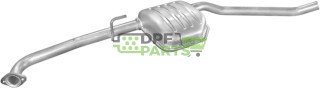 Střední tlumič výfuku Opel Omega 2.0i X20SE 8V kombi kat  94-, Polmo 17.52 A, OE 5852835 852158 90467206 90528006