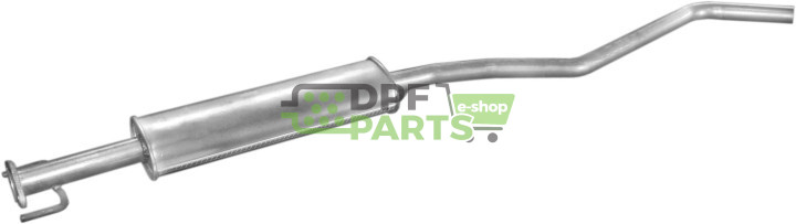 Střední tlumič výfuku Opel Vectra 1.6i/1.7TD  95 -97, Polmo 17.54 A, OE 5852014 5852867 90500109 90573392