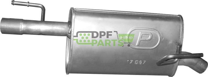 Koncový tlumič výfuku Opel Meriva A 07/04-05/10, Polmo 17.587 A, OE 5852445