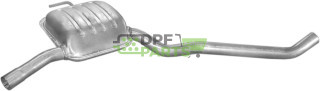 Střední tlumič výfuku Opel Omega B 2.2i pravý sedan  09/00-07/03, Polmo 17.590 A, OE 852244