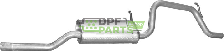 Koncový tlumič výfuku Opel Agila 1.2i -16V 00 -07, Polmo 17.604 A, OE 24430558 58 52 146
