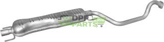 Střední tlumič výfuku Opel Zafira 2.0Di TD  2.0DTi TD 99-05, Polmo 17.611 A, OE 24436127 24455256 58 52 072 58 52 132