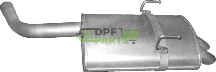 Koncový tlumič výfuku Rover 75 2.0i V6/2.5i V6 04/99-05, Polmo 22.42 A, OE GEX33701 WCG102850