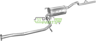 Koncový tlumič výfuku Toyota Starlet 1.3  88-90, Polmo 26.12 A, OE 1743011041