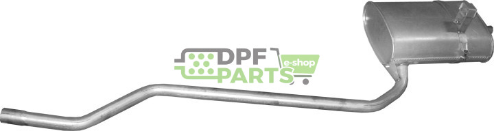 Koncový tlumič výfuku Toyota Corolla 1.4 16V Hatchback 10/99-09/01, Polmo 26.21 A, OE 1743022130