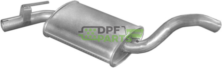 Střední tlumič výfuku VW Golf III 1.9 D 93-99 kombi KAT, Polmo 30.100 A, OE 1H9253409C