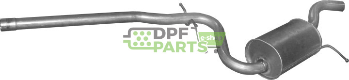 Střední tlumič výfuku VW Jetta IV 1.2 TSi, Polmo 30.103 A, OE 5C6253209