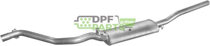 Koncový tlumič výfuku VW Jetta 1.6TD 89-92, Polmo 30.115 A, OE 165253609AJ