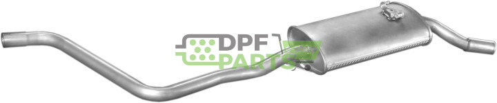 Koncový tlumič výfuku VW Polo 1.0/1.3 HB/CPE 84-90, Polmo 30.142 A, OE 867253609A 867253609D