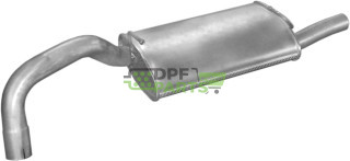 Koncový tlumič výfuku Volvo 440 1.7 Turbo/1.7i Turbo 88-97 SDN/HB, Polmo 31.58 A, OE 3467686