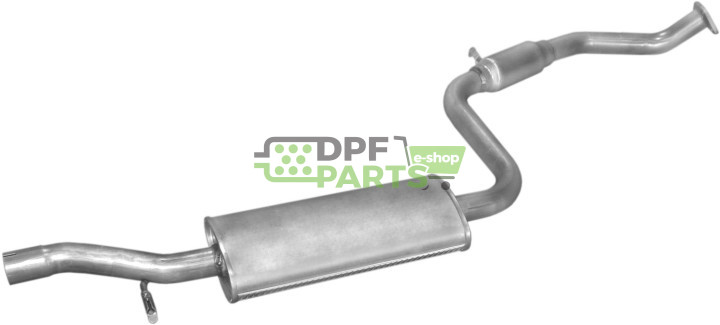 Střední tlumič výfuku Volvo S40  V40  1.6i -16V  1.8i -16V  2.0i -16V   96 -00, Polmo 31.250 A, OE 3-08-16204 3-08-54941
