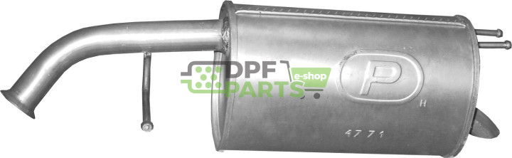Koncový tlumič výfuku Kia Picanto 1.0  02/04-04/11 , 1.1  02/04-04/11, Polmo 47.71 A, OE 2873007100