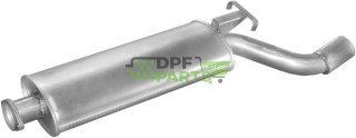 Koncový tlumič výfuku Saab 9000 Turbo-16V 2.0i 90-93HB, Polmo 48.01 A, OE 4159976 5325006 8822223 8977928