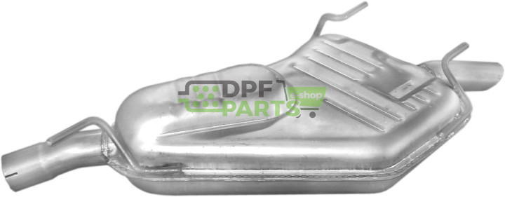 Koncový tlumič výfuku Saab 9-5 2.0T turbo-16V 97-00, Polmo 48.04 A, OE 4753752 4965240 4966925 4966941 5321625 5321658