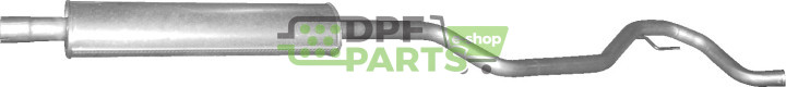 Střední tlumič výfuku Saab 9-3 1.8T/2.0T/1.8T BioPower, Polmo 48.07 A, OE 12804375