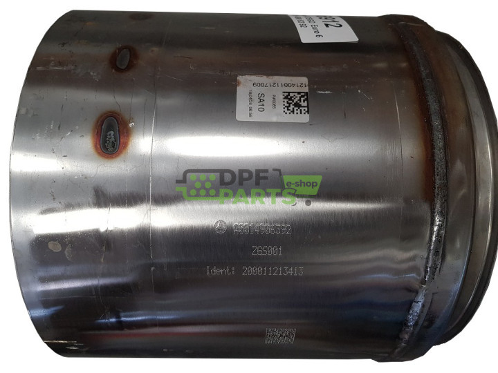 Filtr cząstek stałych DPF MERCEDES ATEGO MP4 Euro 6 - A 001 490 63 92 A0014906392 0014906392