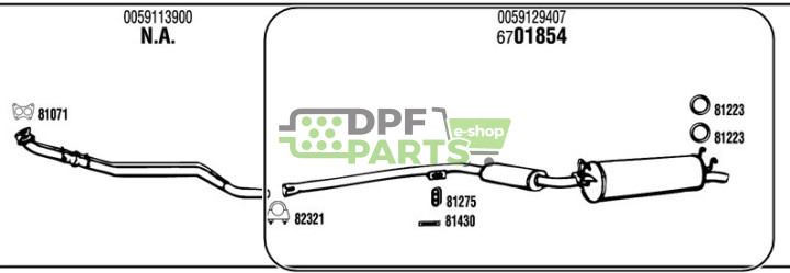 Tłumik końcowy Talbot - 0059129407