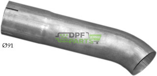 výfuková trubka DAF 2100/83, Polmo 61.03 A, OE 617008