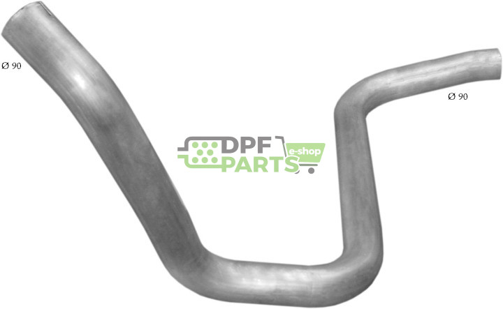 trubka spojovací Mercedes 1831, Polmo 69.10 A, OE 655.490.0520